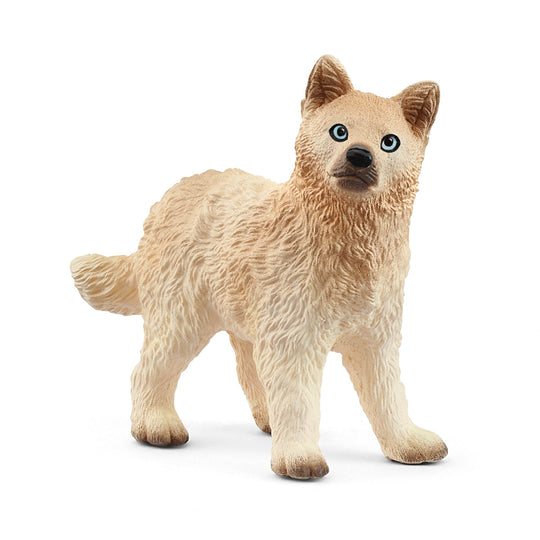 Schleich Realistic Arctic Wolf Cub Figurine detailed Wildlife Animal Toy