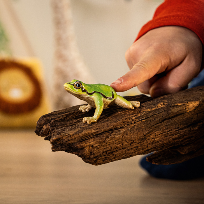 Charming Schleich European Tree Frog Figurine - Realistic Wildlife Play Toy