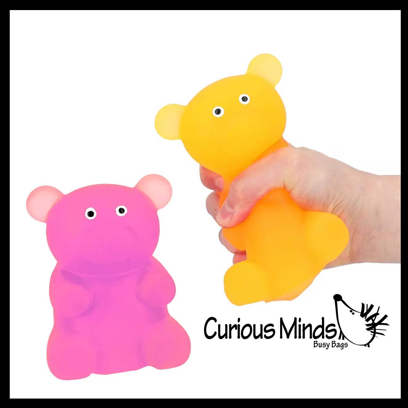 Single Mochi Gummy Bear Squishy Sensory Fidget Toy