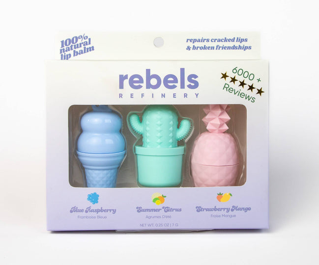 REBELS GIFT SET 3 Pack Lip Balm BEST SELLERS