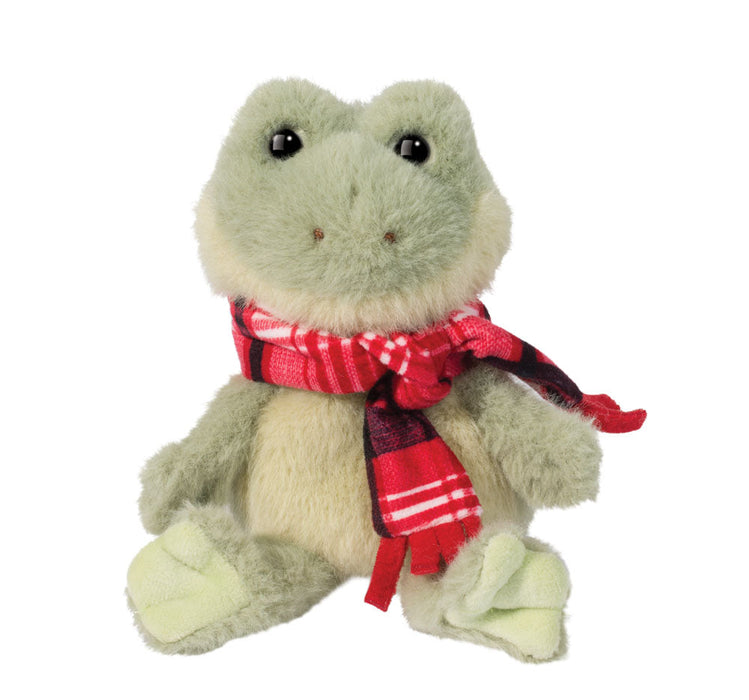 Douglas Flip Frog Holiday with Scarf Soft Plush Toy