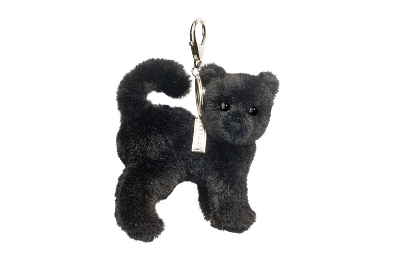 Douglas Toys Scaredy Black Cat Bag Charm Plush Accessory
