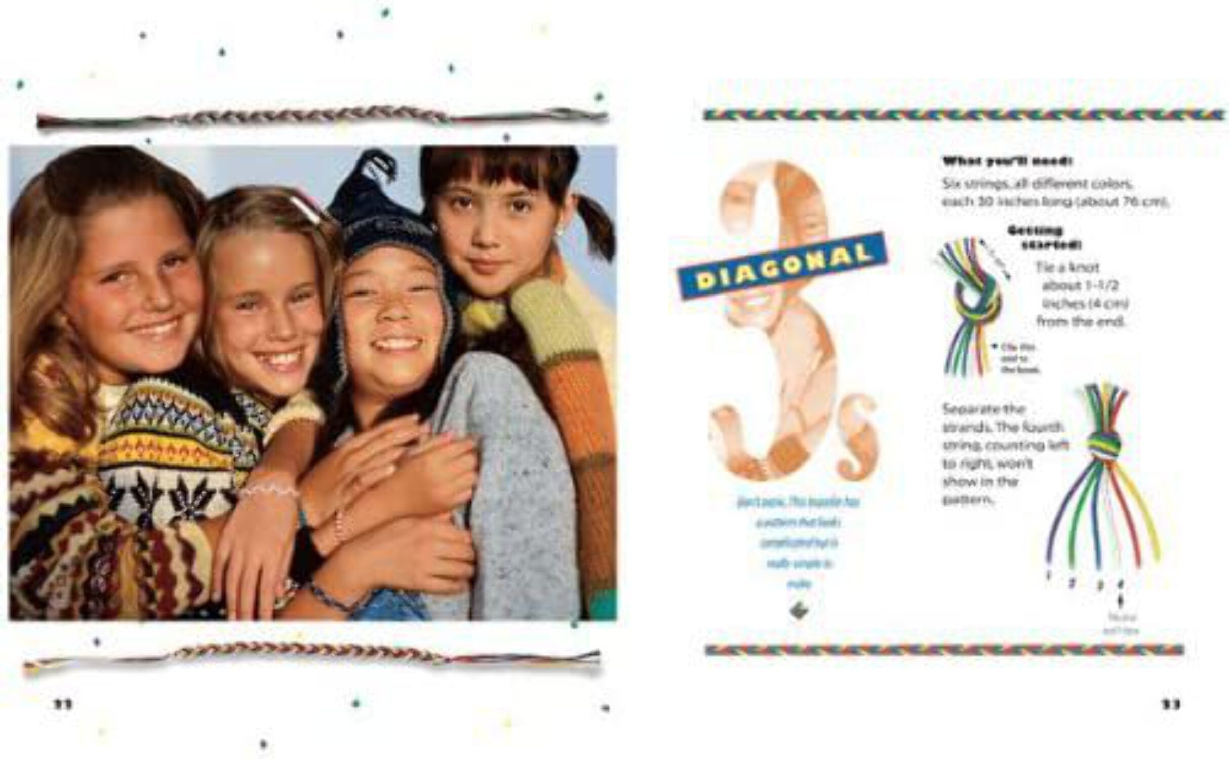 Klutz Friendship Bracelets DIY Craft Kit with Instruction Book