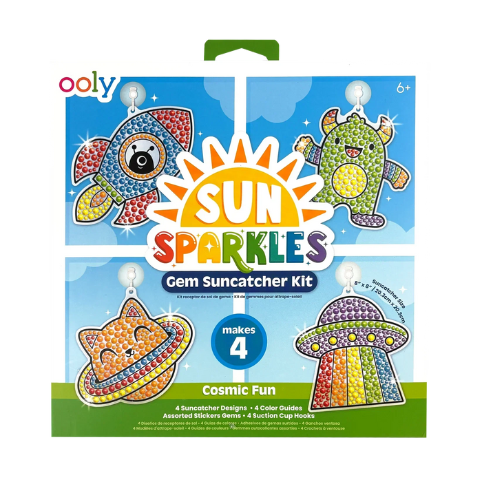 OOLY Sun Sparkles Gem Suncatcher Kit Cosmic Fun Set