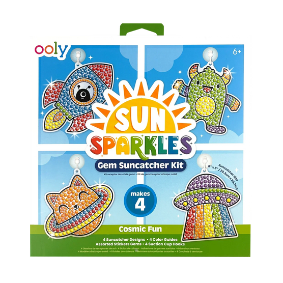 OOLY Sun Sparkles Gem Suncatcher Kit Cosmic Fun Set