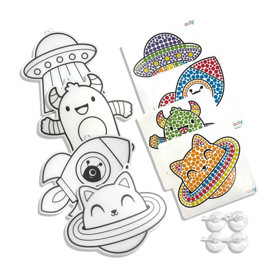 OOLY Sun Sparkles Gem Suncatcher Kit Cosmic Fun Set
