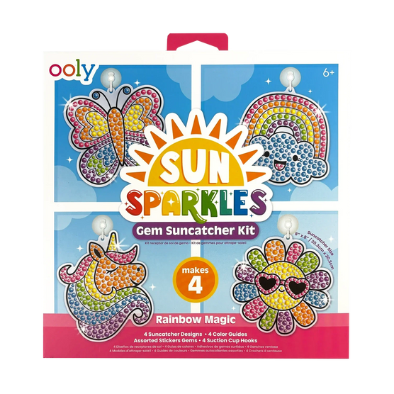 Ooly Sun Sparkles Gem Suncatcher Kit Rainbow Magic