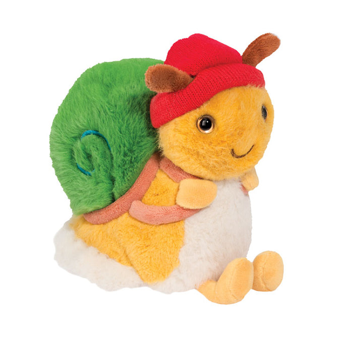 Douglas Cuddle Toy Brandon Backpacker Snail Soft Plush Toy