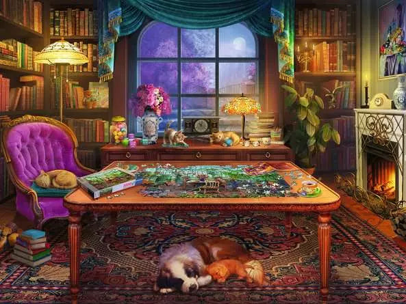 Jigsaw Puzzle Puzzler's Place - 750 Pieces Puzzle