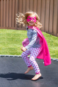 Pink Hero Cape & Mask Costume Set