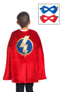 Red Hero Cape and Mask Costume Set