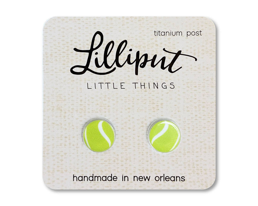Lilliput Tennis Ball Earrings