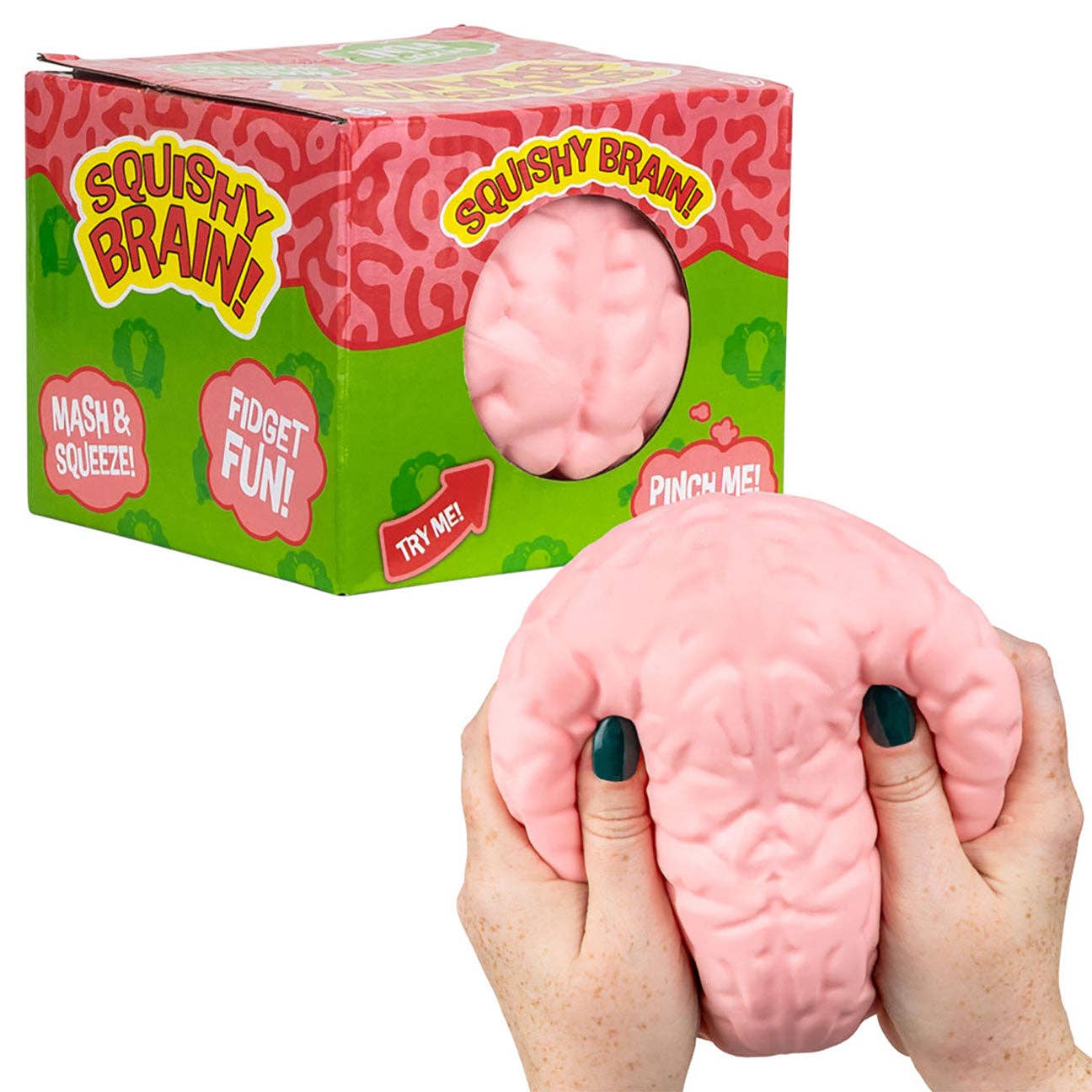 Jumbo Doh Filled Brain - Soft Stress Squishy Ball Funny