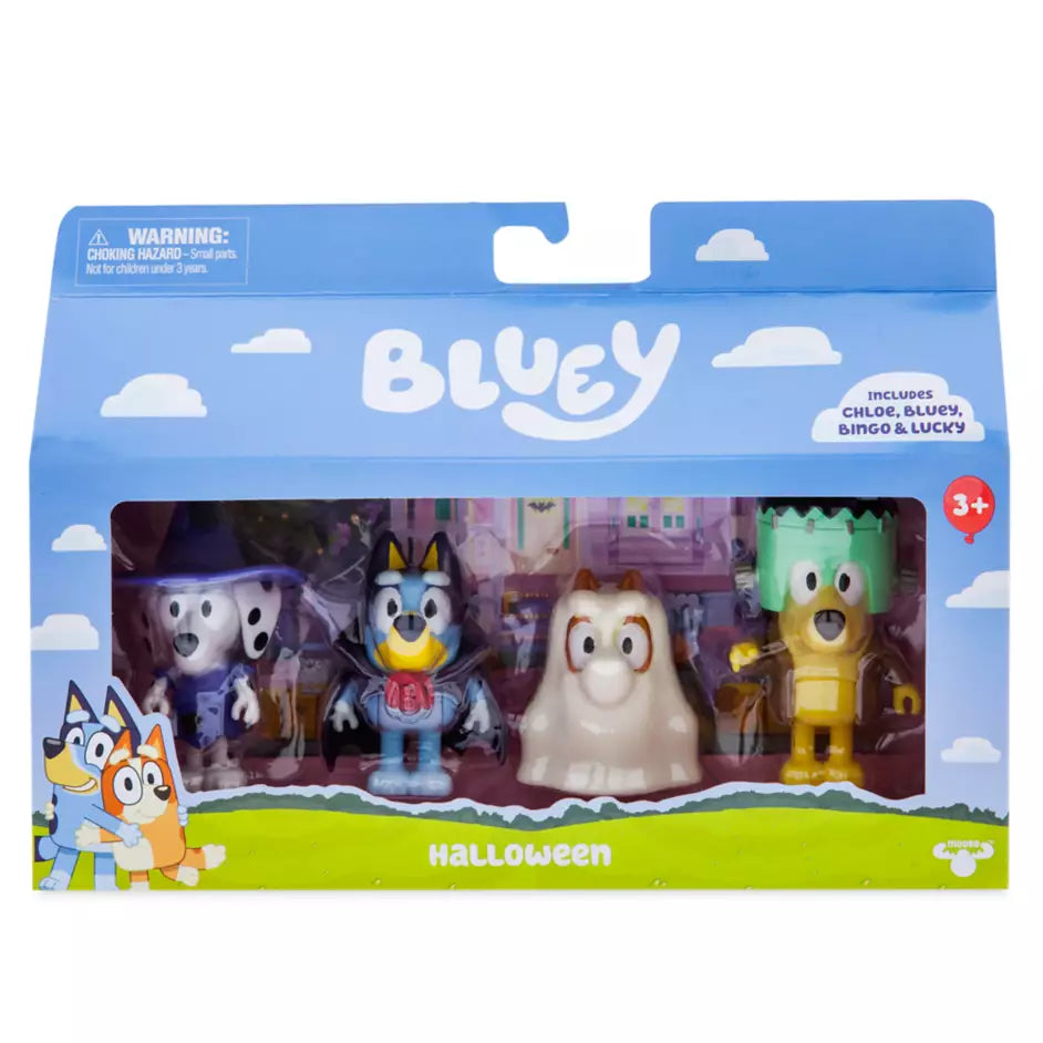 Bluey Series 11 4-Pack Figure Assortment with Accessories for Kids