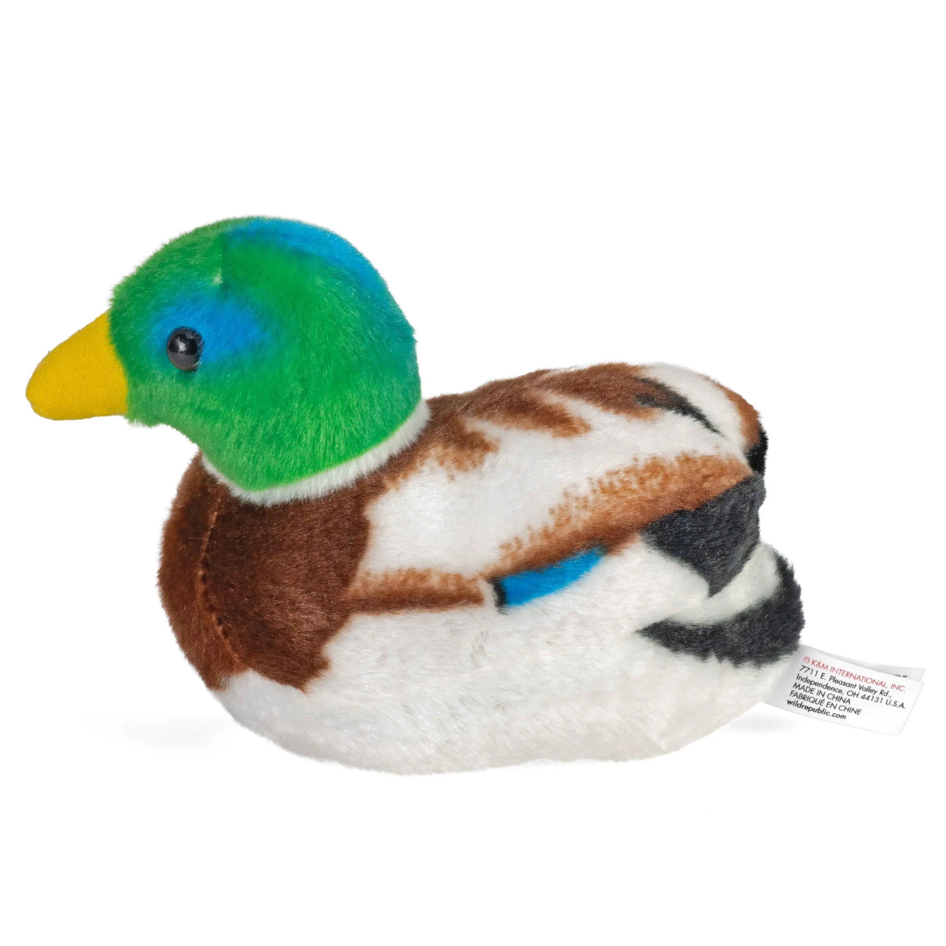 Wild Republic Audubon Birds Mallard Duck Stuffed Animal 5.5-inch