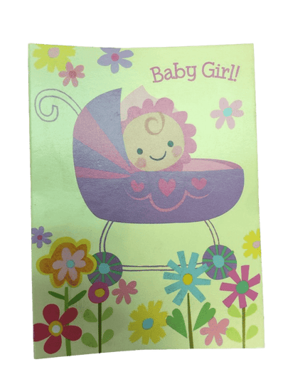 CARD SMALL: ENCLOSURE CARD BABY GIRL