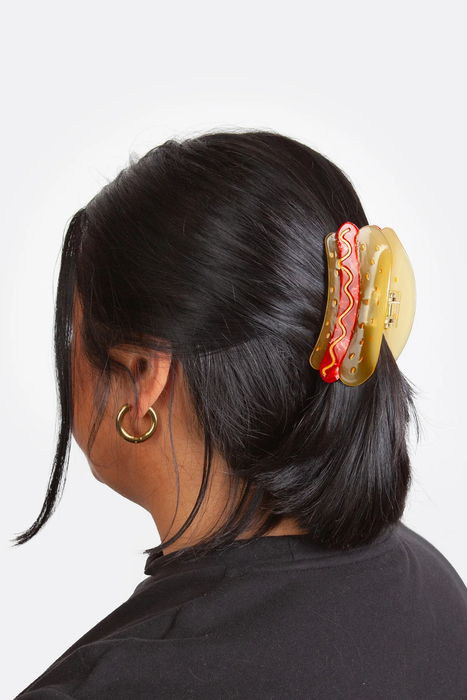 Eat My Socks Hotdog Hair Clip