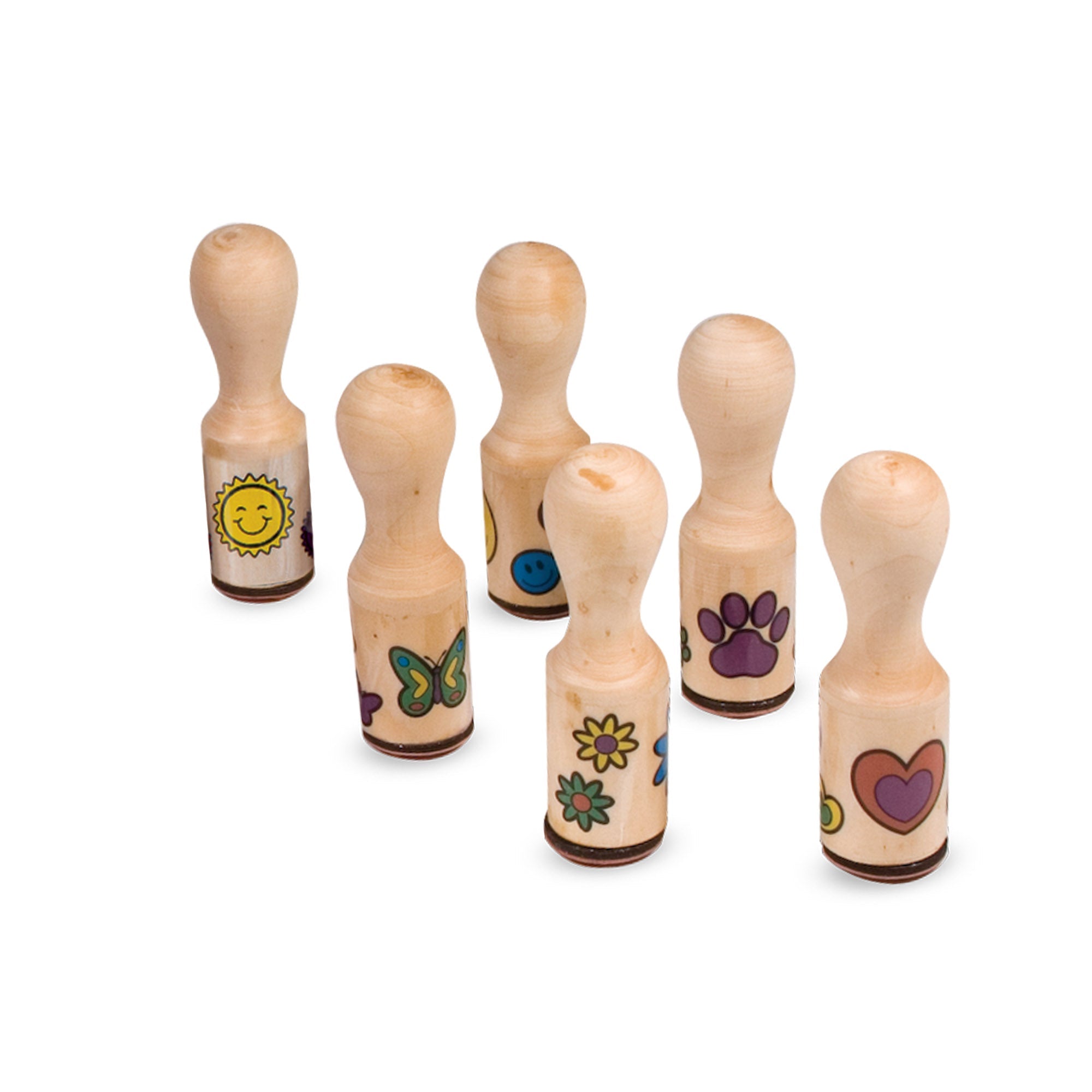 Melissa & Doug Deluxe Happy Handle Stamp Set