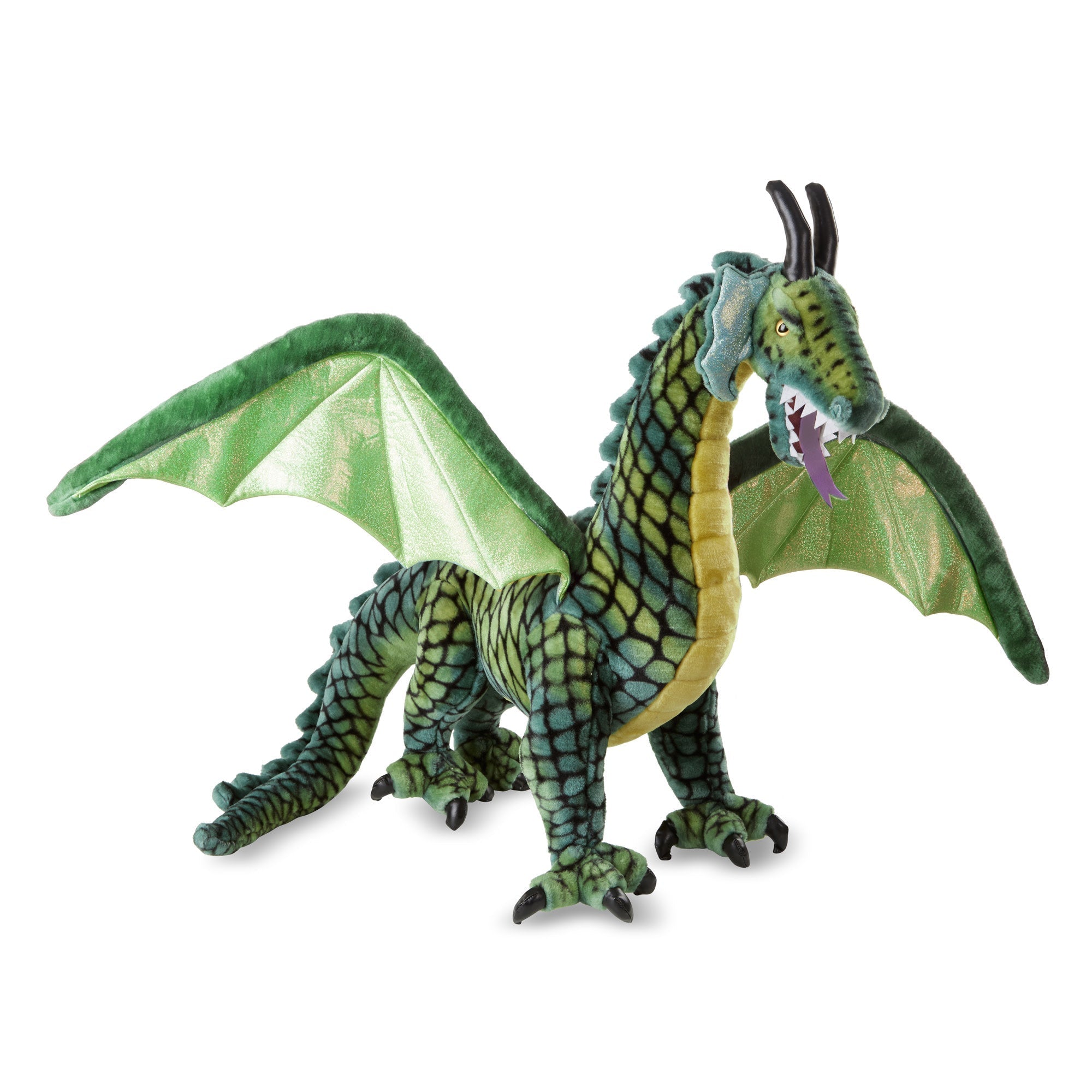 Melissa & Doug Lifelike Plush Giant Winged Dragon Stuffed Animal