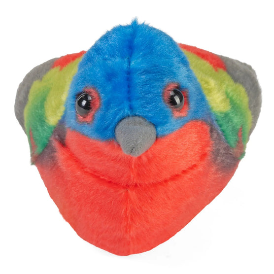 Wild Republic Audubon Painted Bunting Stuffed Animal with Sound 5.5-inch