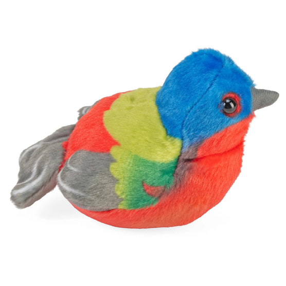 Wild Republic Audubon Painted Bunting Stuffed Animal with Sound 5.5-inch
