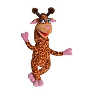 Living Puppets 21-Inch Plush Giraffe "Smalls" Friendly  Hand Puppet