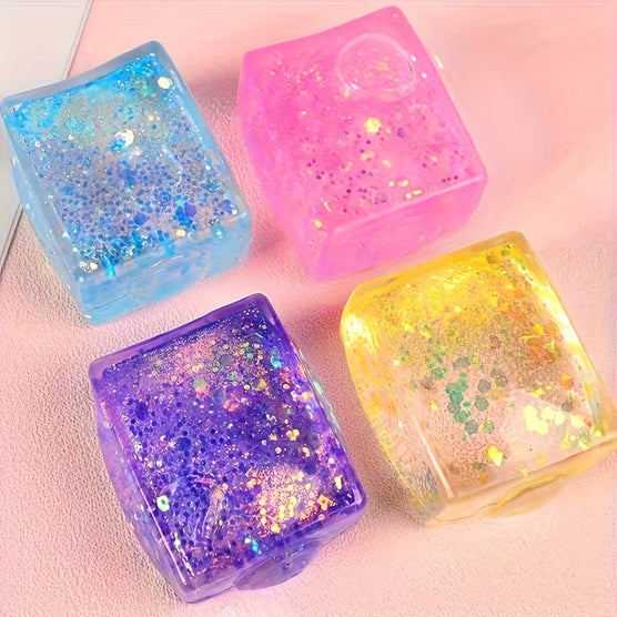 Glitter Sugar Cube Squishy