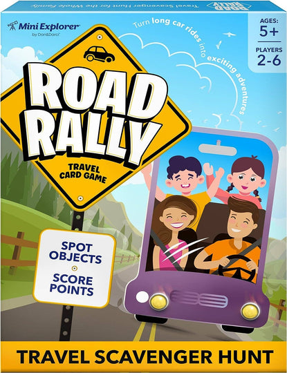 Road Rally Travel Scavenger Hunt Card Game for Kids