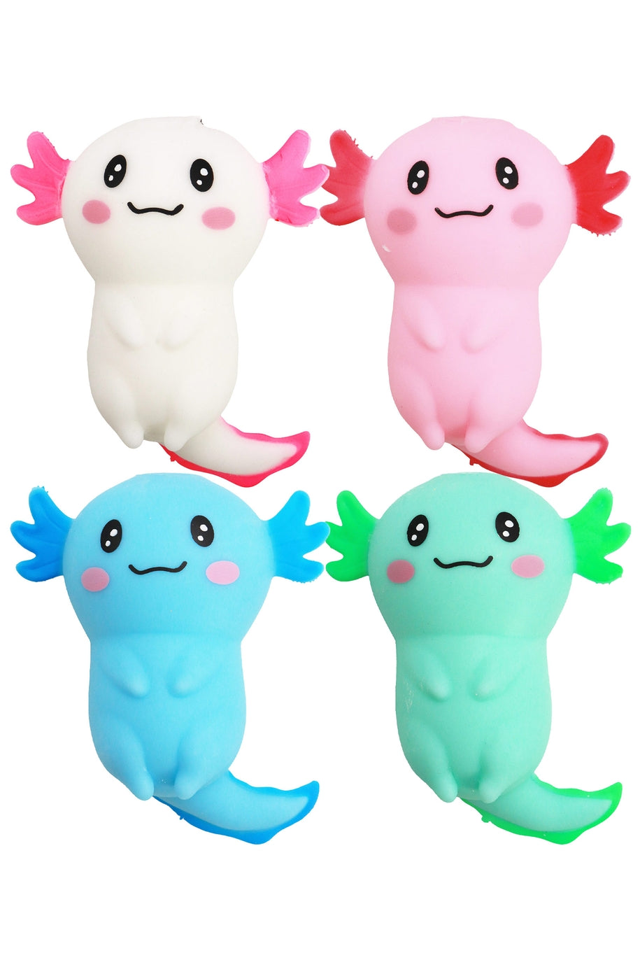 Cute Axolotl Fluffy Slime Filled Squishy