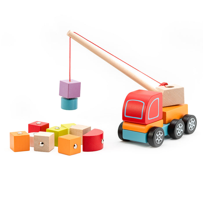 Cubika Wooden Crane Truck