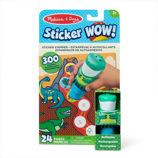 Dinosaur Sticker Wow Activity Pad and Sticker Stamper