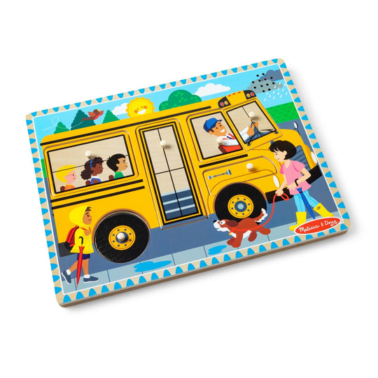 Melissa & Doug The Wheels on the Bus Sound Puzzle 6 Pieces