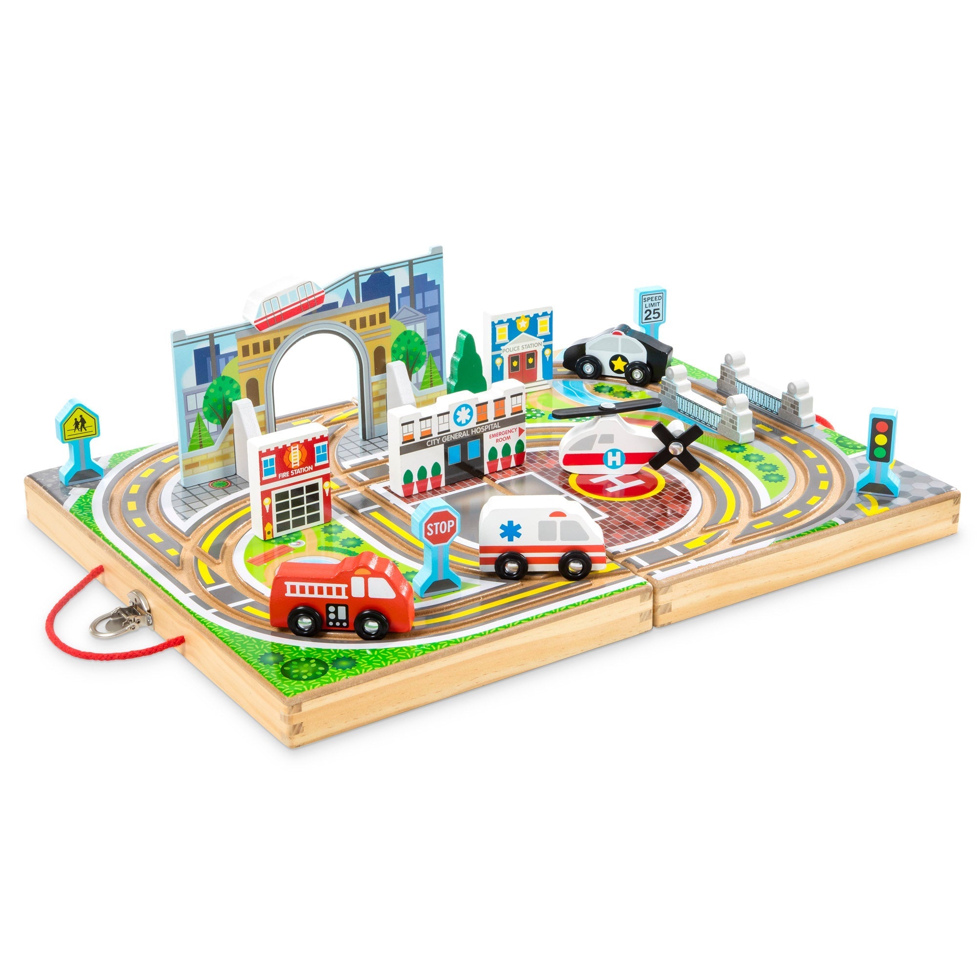Melissa & Doug Take Along Town Set