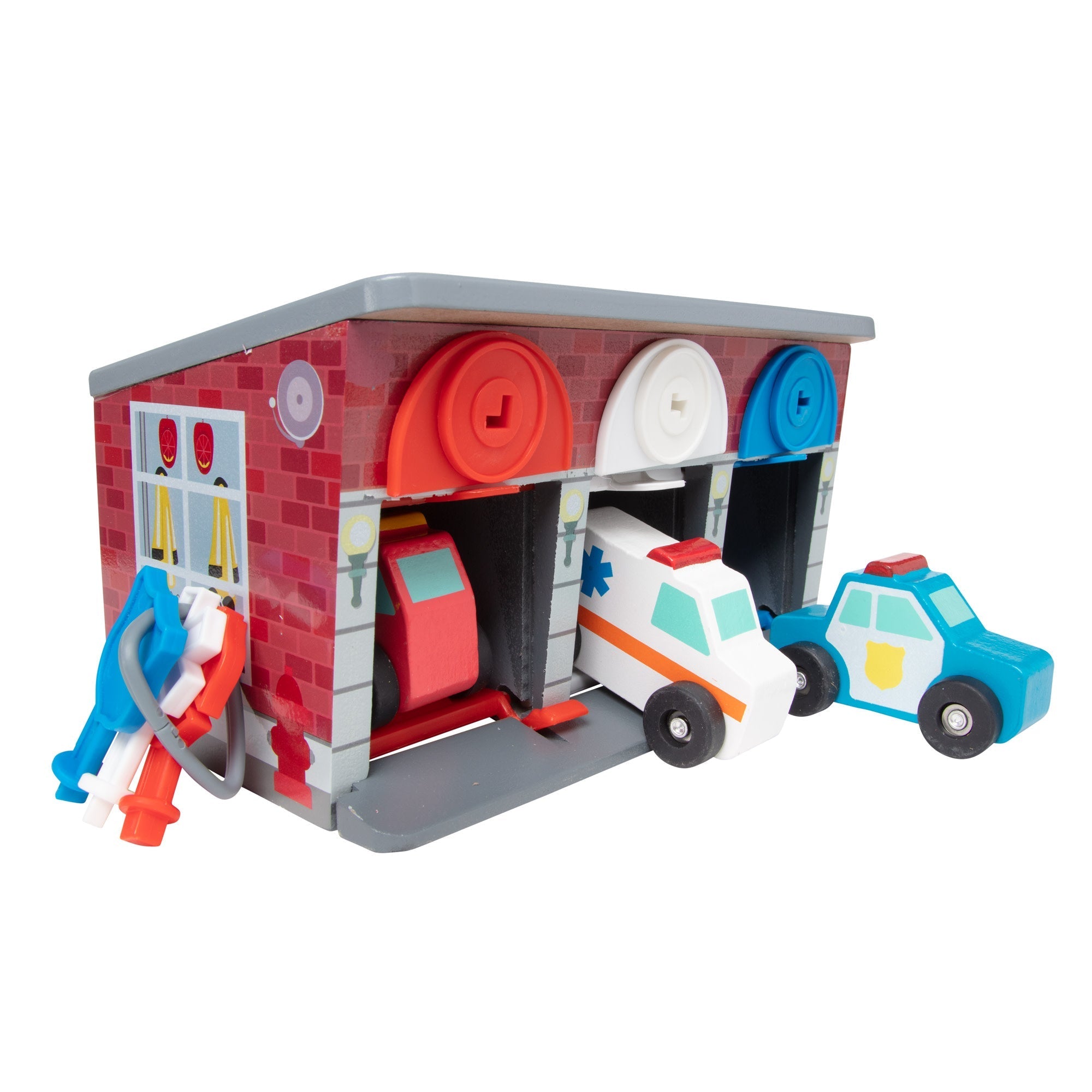 Melissa & Doug Keys & Cars Rescue Garage Playset