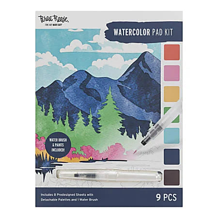 Brea Reese Nature Watercolor Pad Kit 9-Piece Set