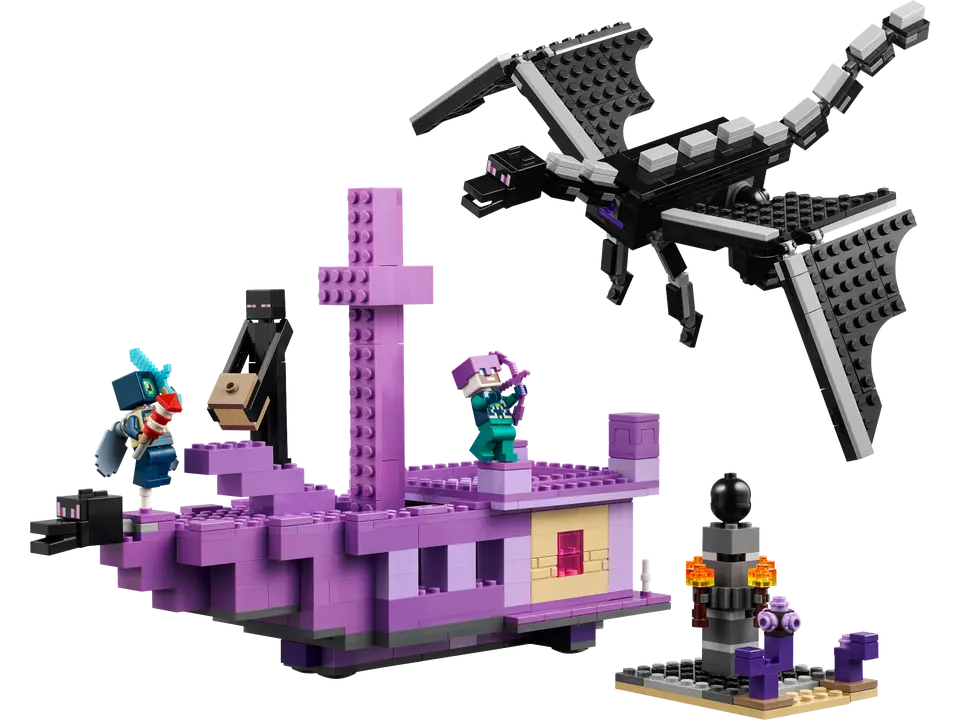 Lego- Minecraft The Ender Dragon and End Ship
