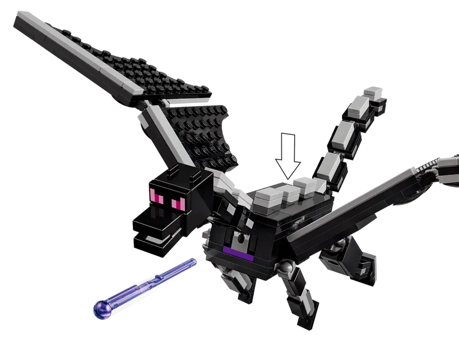 Lego- Minecraft The Ender Dragon and End Ship