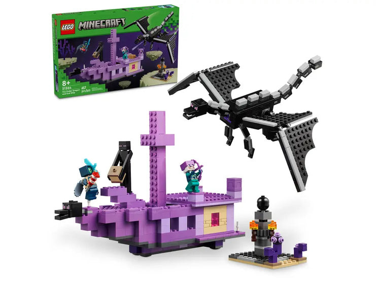 Lego- Minecraft The Ender Dragon and End Ship