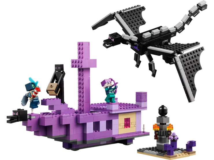 Lego- Minecraft The Ender Dragon and End Ship