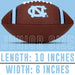 Franklin Sports NCAA North Carolina Tar Heels Junior Football
