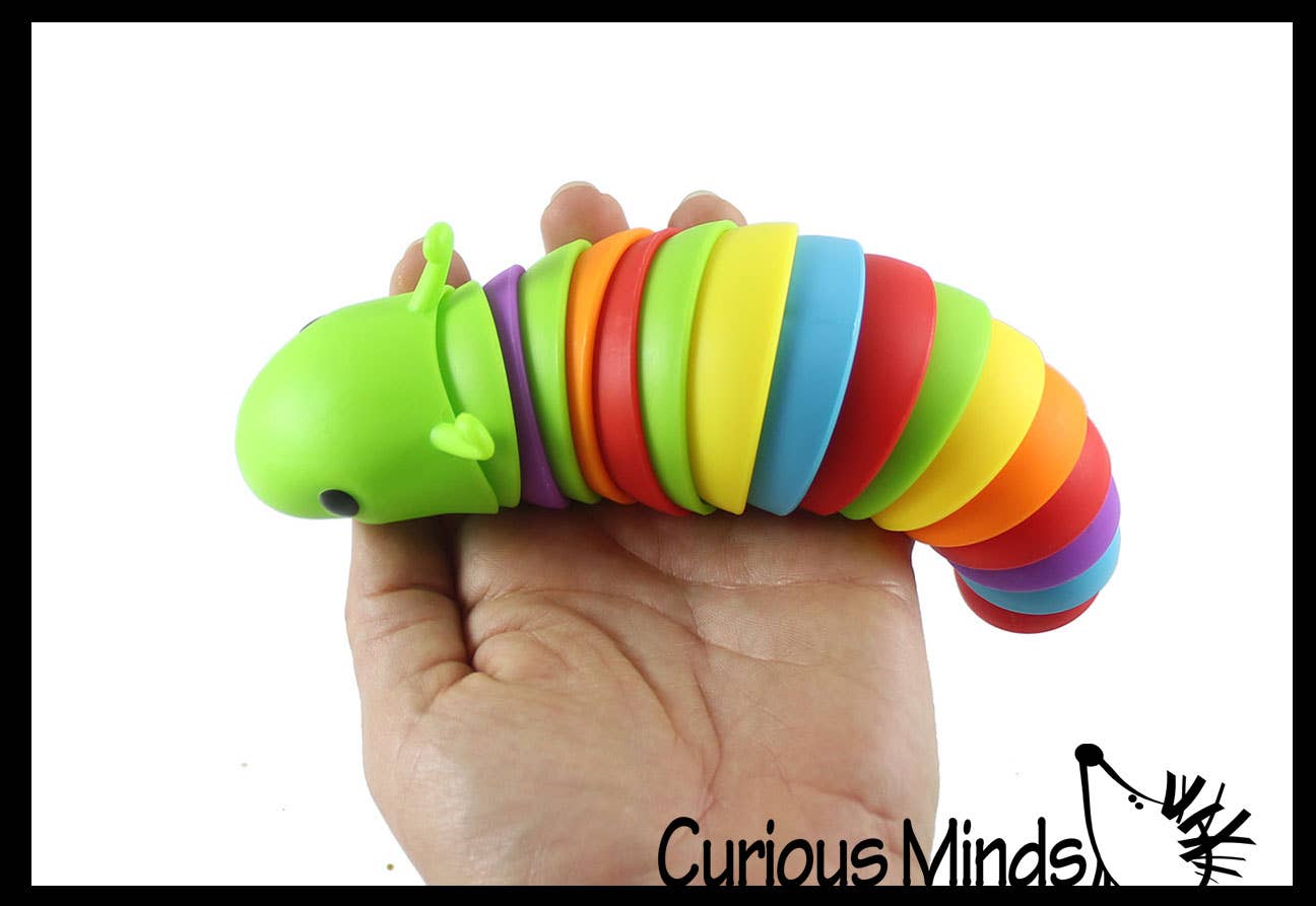 Single Fidget Caterpillar -Large Articulated Jointed Moving Slug