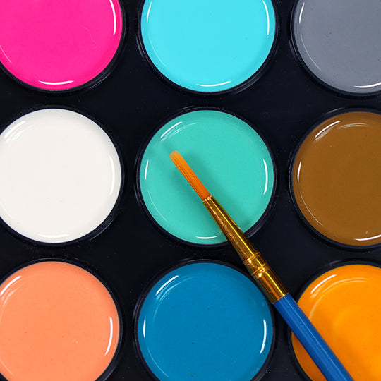 28 Bold Bright Watercolor Paint