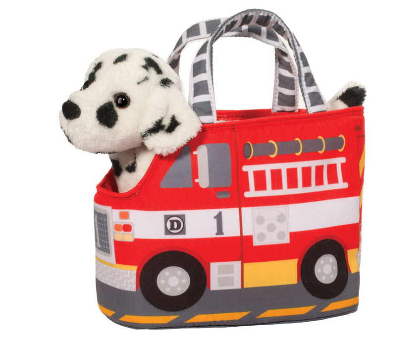 Douglas Fire Truck Pet Sak Plush Dalmation with Purse