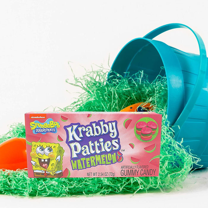 SpongeBob Krabby Patties Watermelon Gummy Candy Theatre Box