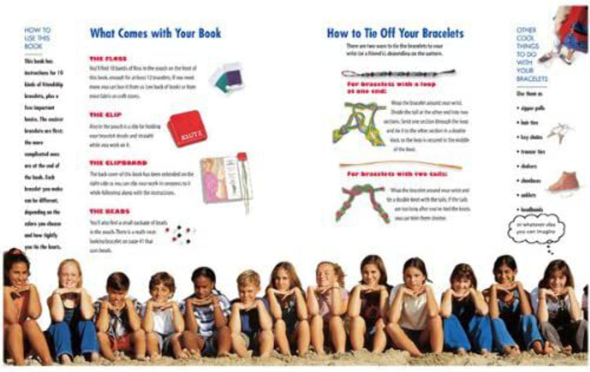 Klutz Friendship Bracelets DIY Craft Kit with Instruction Book