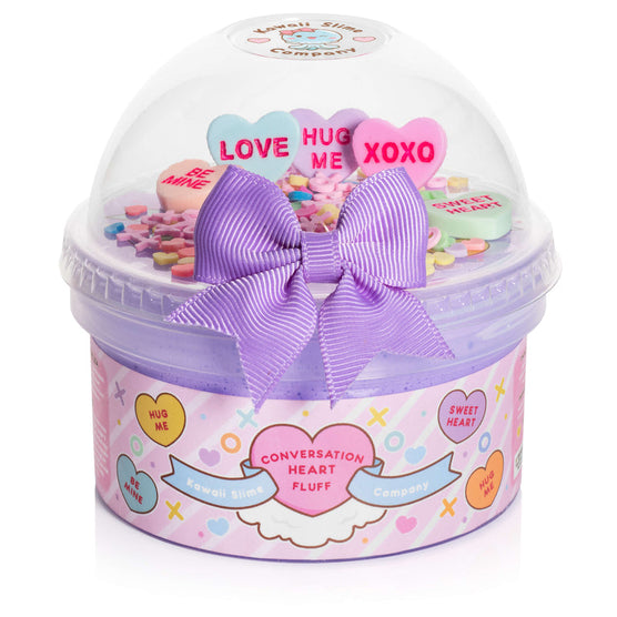 Conversation Heart Fluff Kawaii Slime