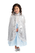 Silver Shimmer Cloak Cape Costume