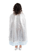 Silver Shimmer Cloak Cape Costume