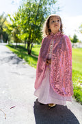 Pink Shimmer Cloak Cape Costume