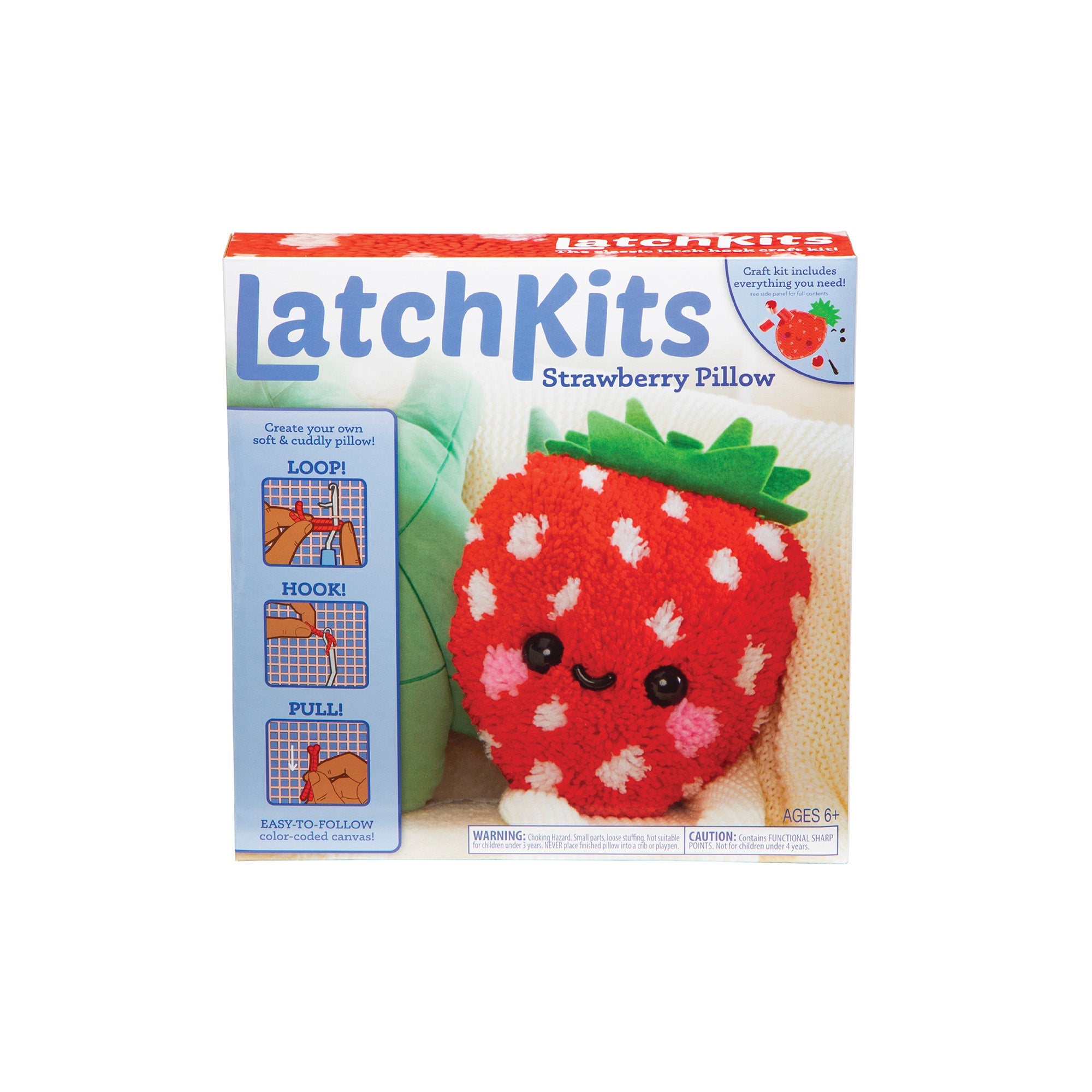 Latch Kit Strawberry Pillow